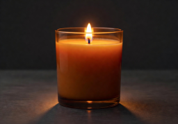 Amber Twilight candle front view thumbnail